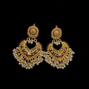 Indian Traditional Fashion Earrings Gold color